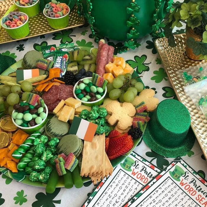 St. Patrick’s Day Charcuterie Board Ideas - Irish Flag Flair