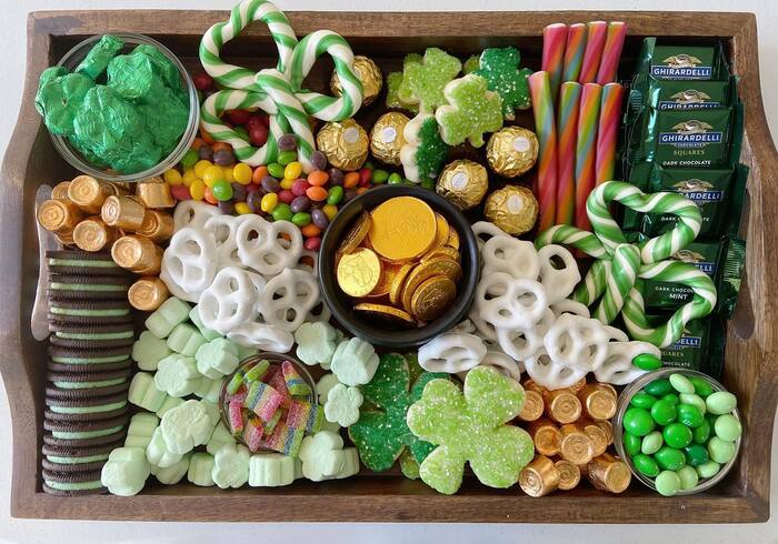 St. Patrick’s Day Charcuterie Board Ideas - Sweet, Sweet Dessert Board