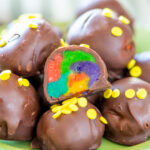 St. Patrick's Day Desserts - Pot of Gold Rainbow Truffles