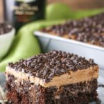 St. Patrick's Day Desserts - Bailey’s Chocolate Poke Cake