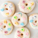 St. Patrick's Day Desserts - Air Fryer Lucky Charms Marshmallow Donuts