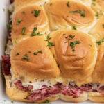st patricks day food ideas - Reuben Sliders with Corned Beef