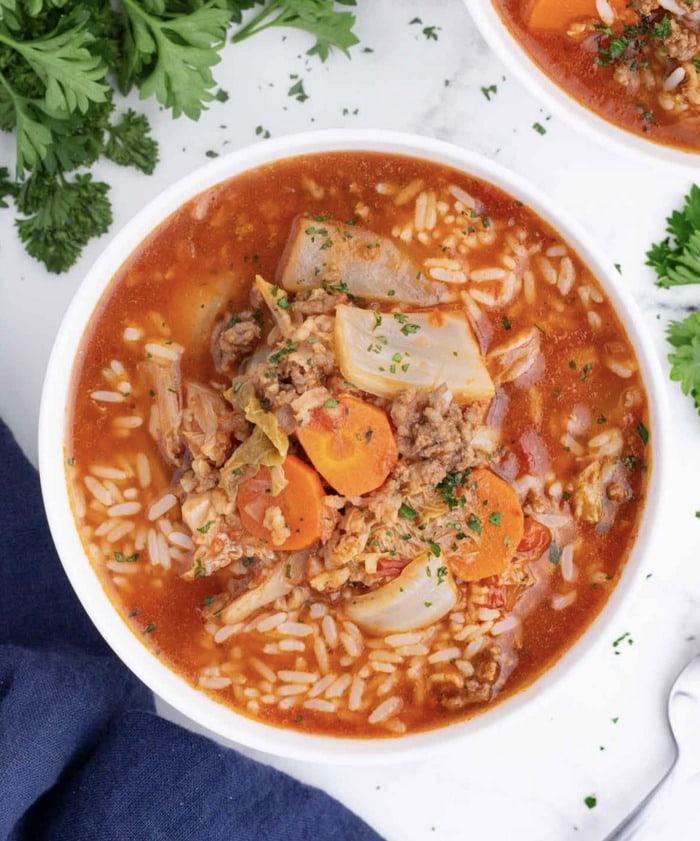 st patricks day food ideas - Cabbage Roll Soup