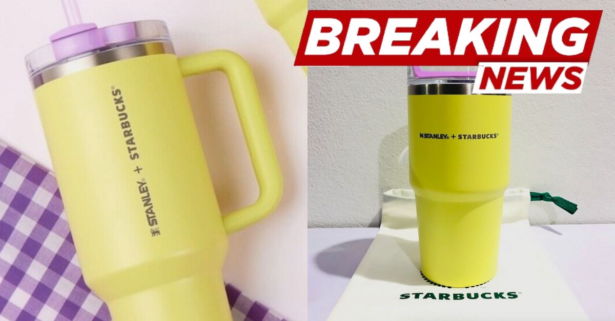 Starbucks Stanley Yellow Purple Cup