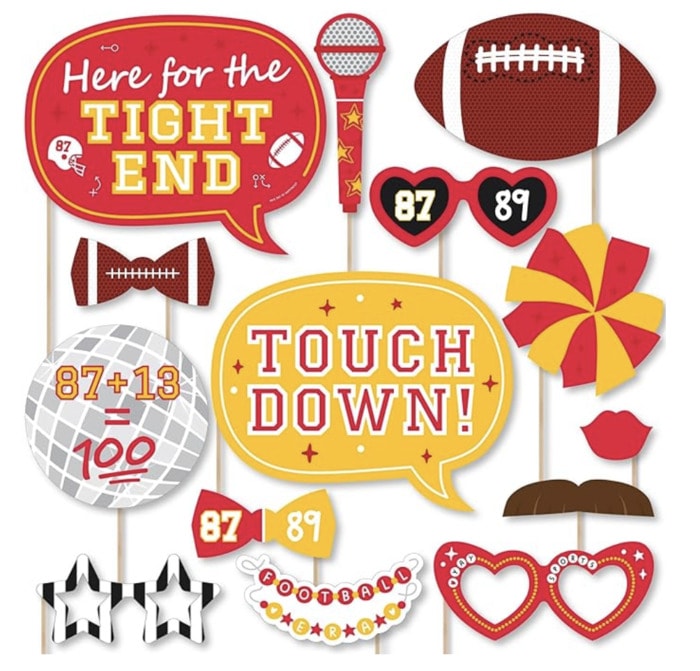 Taylor Swift Themed Super Bowl Party Ideas - photo booth props