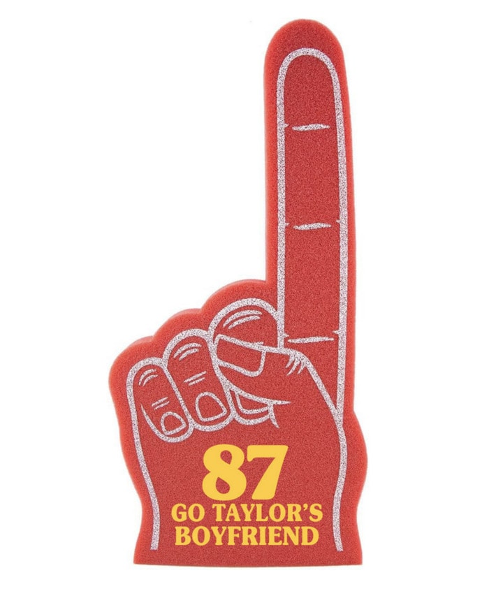 Taylor Swift Themed Super Bowl Party Ideas - go taylor's boyfriend foam finger