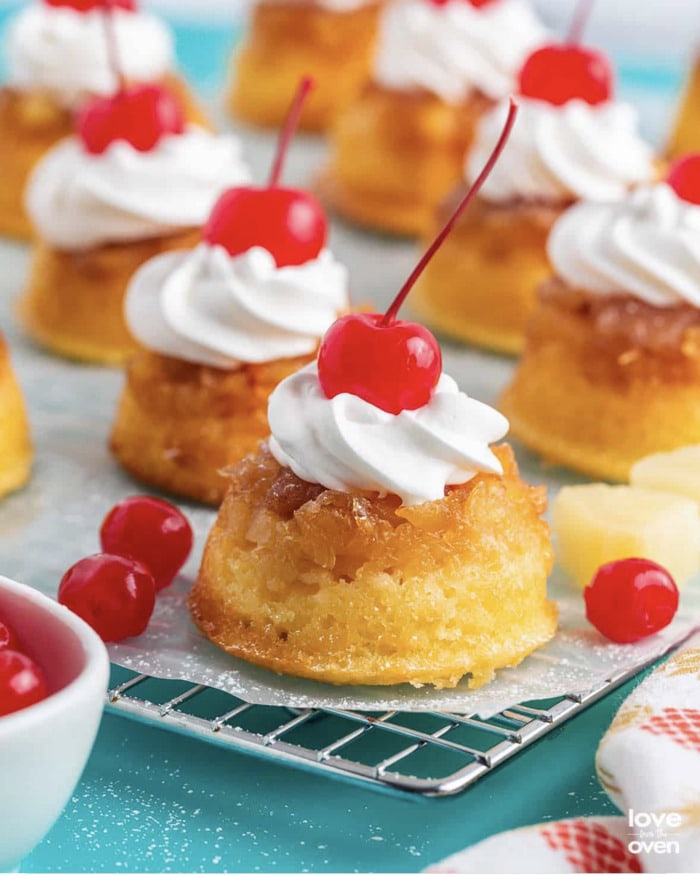 Taylor Swift Themed Super Bowl Party Ideas - pineapple upside down cakes