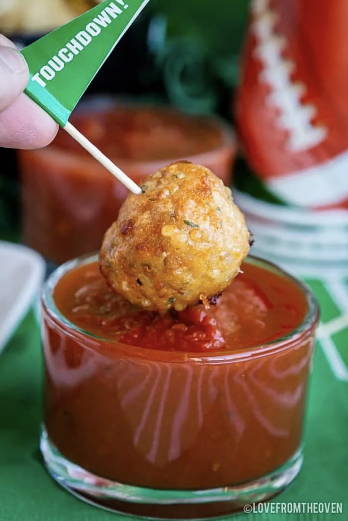 Taylor Swift Themed Super Bowl Party Ideas - Game Day Meatballs