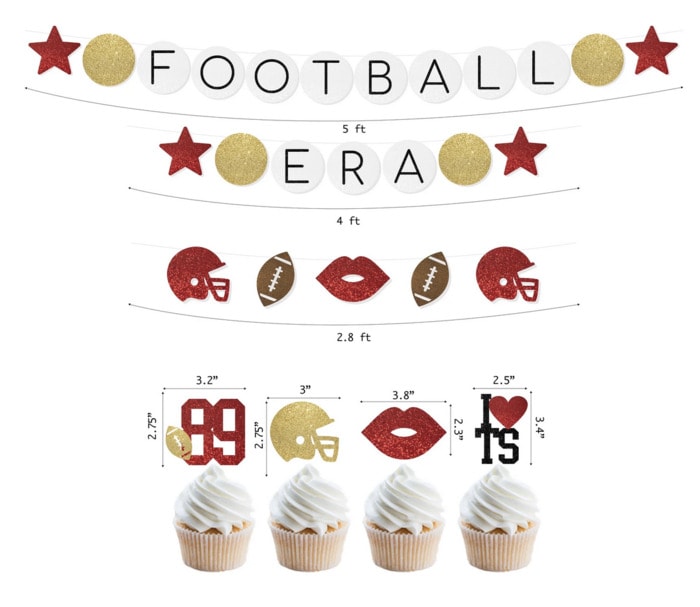 Taylor Swift Themed Super Bowl Party Ideas - in my football era banner