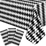 the best Alice in Wonderland Party Decorations - checkerboard table cover