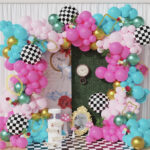 the best Alice in Wonderland Party Decorations - balloon garland kit