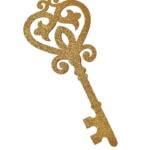 the best Alice in Wonderland Party Decorations - golden key