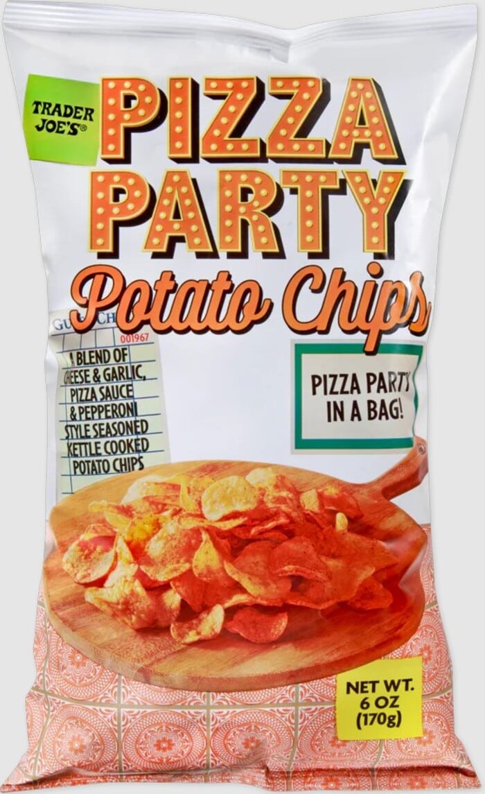 Trader Joe's New Products February 2024 - Pizza Party Potato Chips