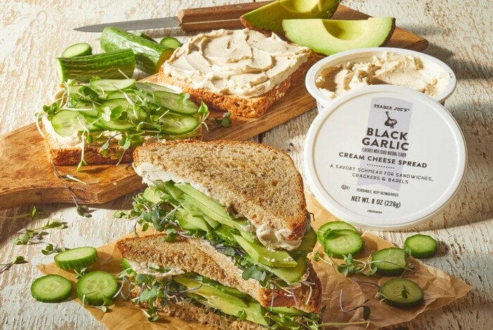 Trader Joe's New Products February 2024 - Black Garlic Cream Cheese Spread