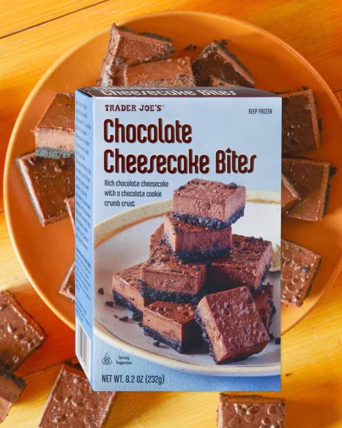 Trader Joe's New Products February 2024 - Chocolate Cheesecake Bites