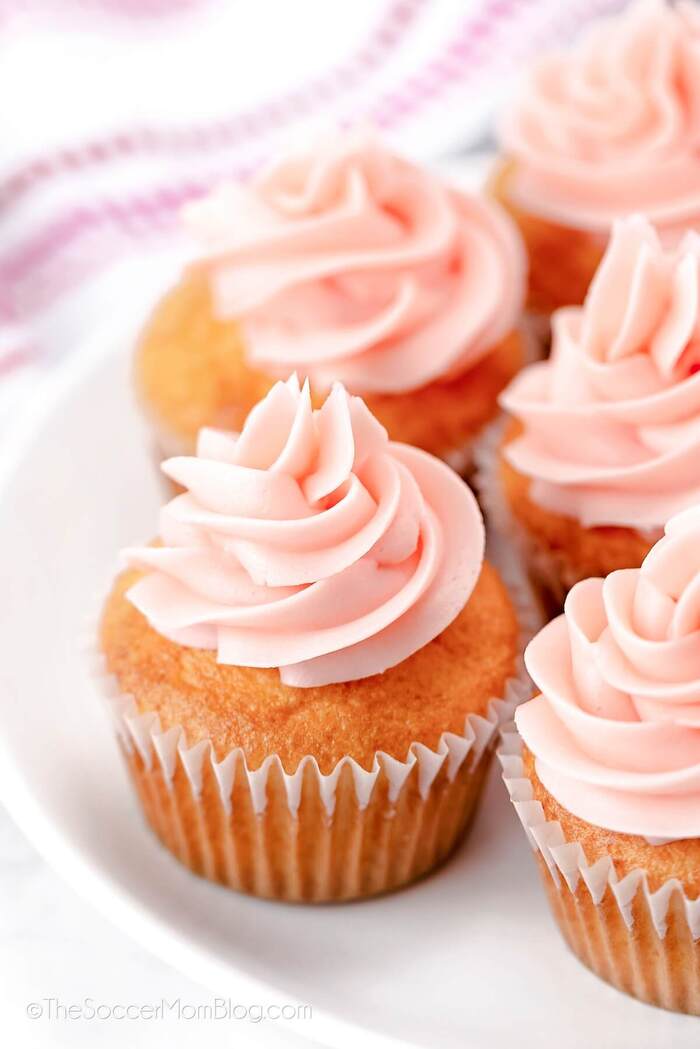 Valentine's Cupcakes - Pink Champagne Cupcakes