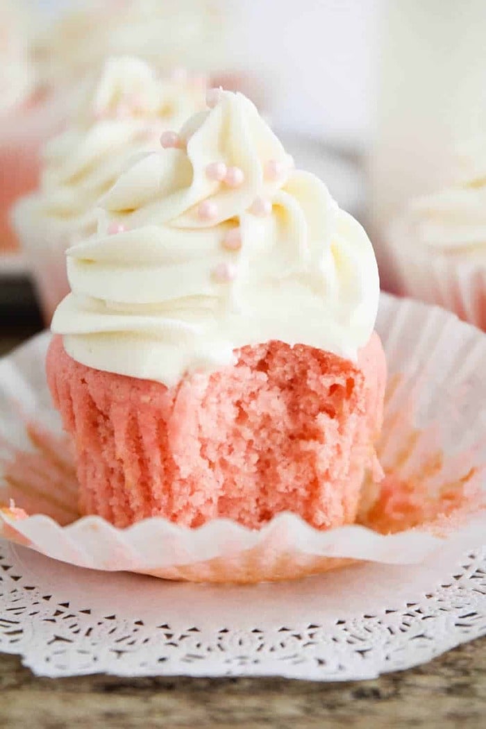 Valentine's Cupcakes - Pink Velvet Cupcakes