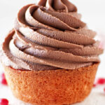Valentine's Cupcakes - Cinnamon Red Hot Cupcakes with Fudge Frosting