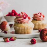 Valentine's Cupcakes - Rose Lychee Raspberry Cupcakes