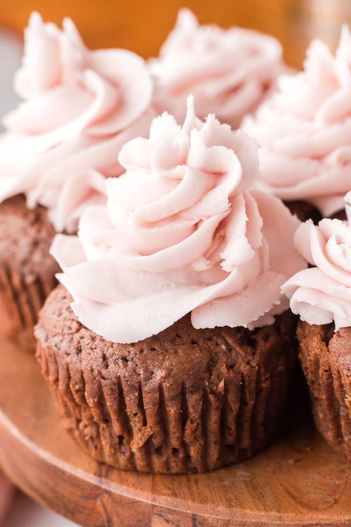 Valentine's Cupcakes - Chocolate Cherry Cupcakes