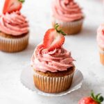 Valentine's Cupcakes - Strawberry Prosecco Cupcakes