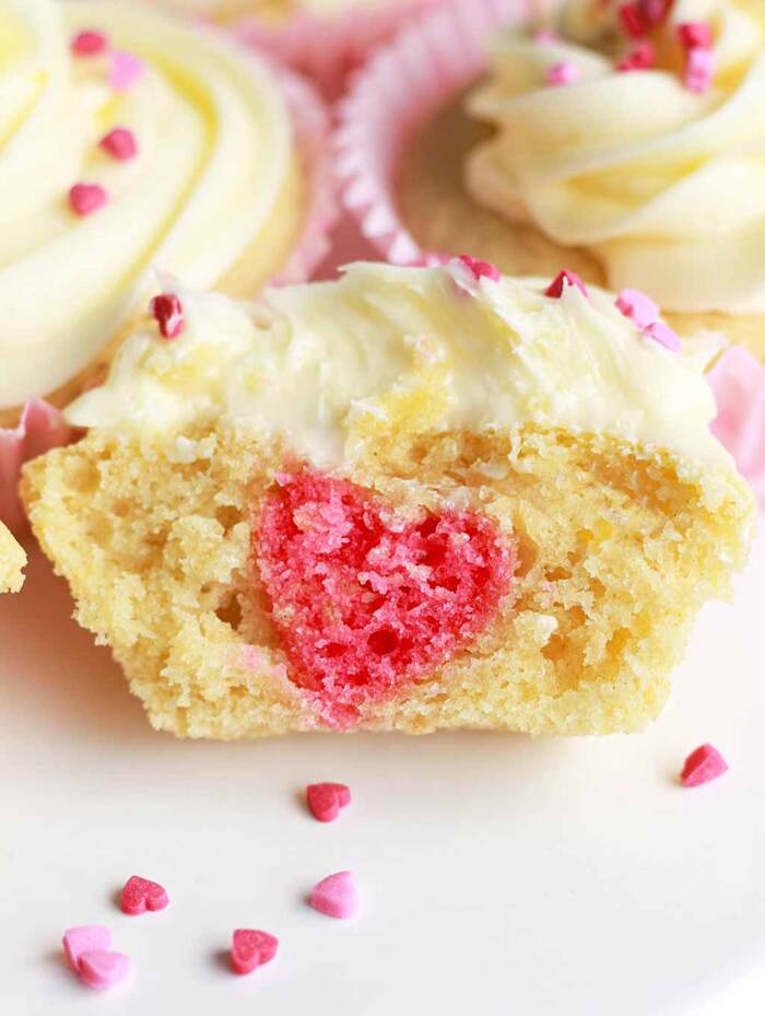 Valentine's Cupcakes - Love Heart Cupcakes