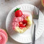 Valentine's Cupcakes - Strawberry Filled Cupcakes