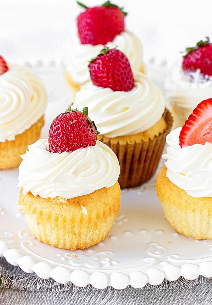 Valentine's Cupcakes - Strawberry Shortcake Cupcakes