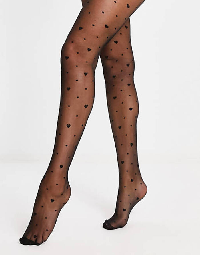 Valentine's Day Costume Ideas - Polka Dot and Heart Tights