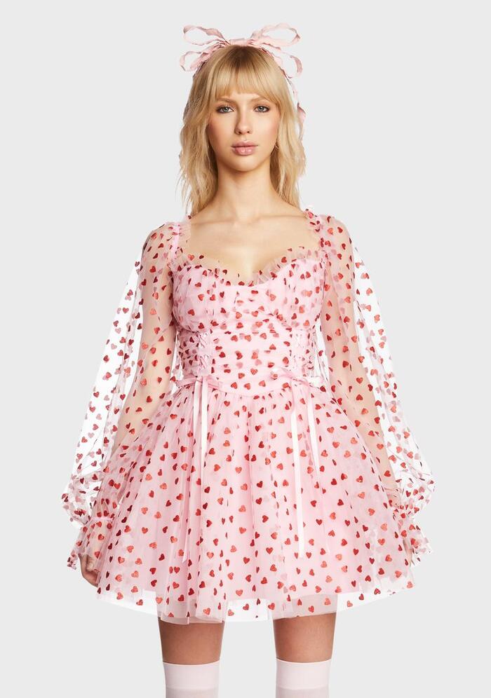 Valentine's Day Costume Ideas - Heavenly Affair Babydoll Dress