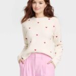 Valentine's Day Costume Ideas - Women's Crewneck Pullover Valentine’s Day Sweater