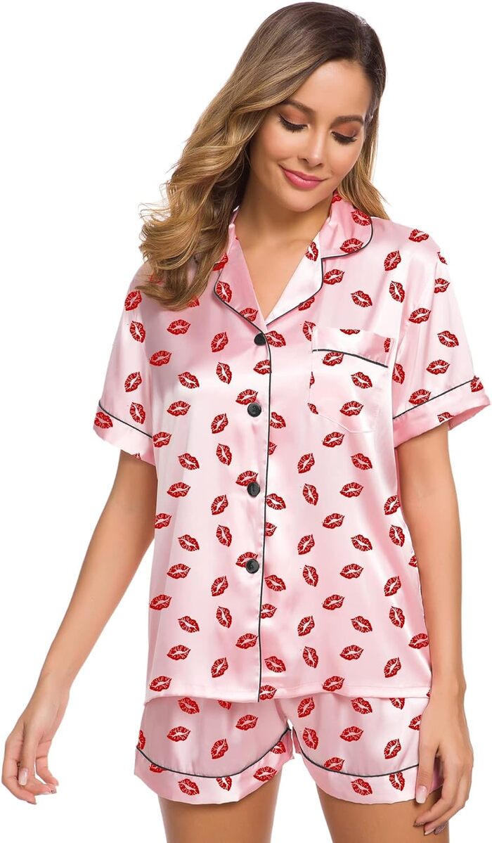 Valentine's Day Costume Ideas - Silk Satin Pajamas