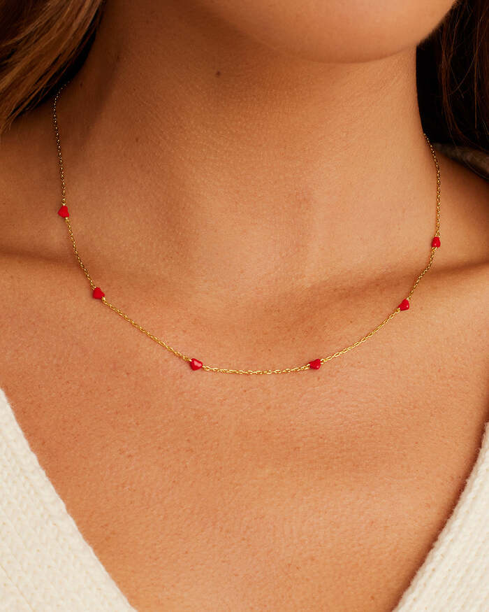 Valentine's Day Costume Ideas - Amour Red Necklace