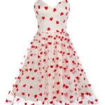 Valentine's Day Costume Ideas - Heart 1950s Mesh Sling Dress