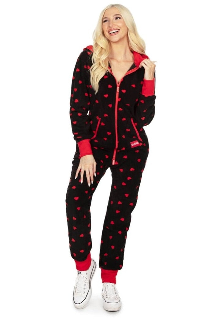 Valentine's Day Costume Ideas - Women’s Hearts on Fire Jumpsuit