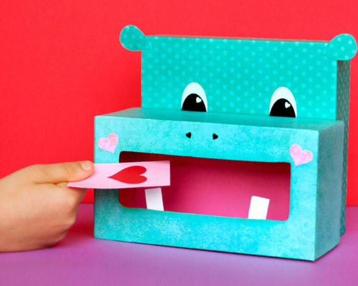 Valentine's Day Mail Box Ideas - Hippo