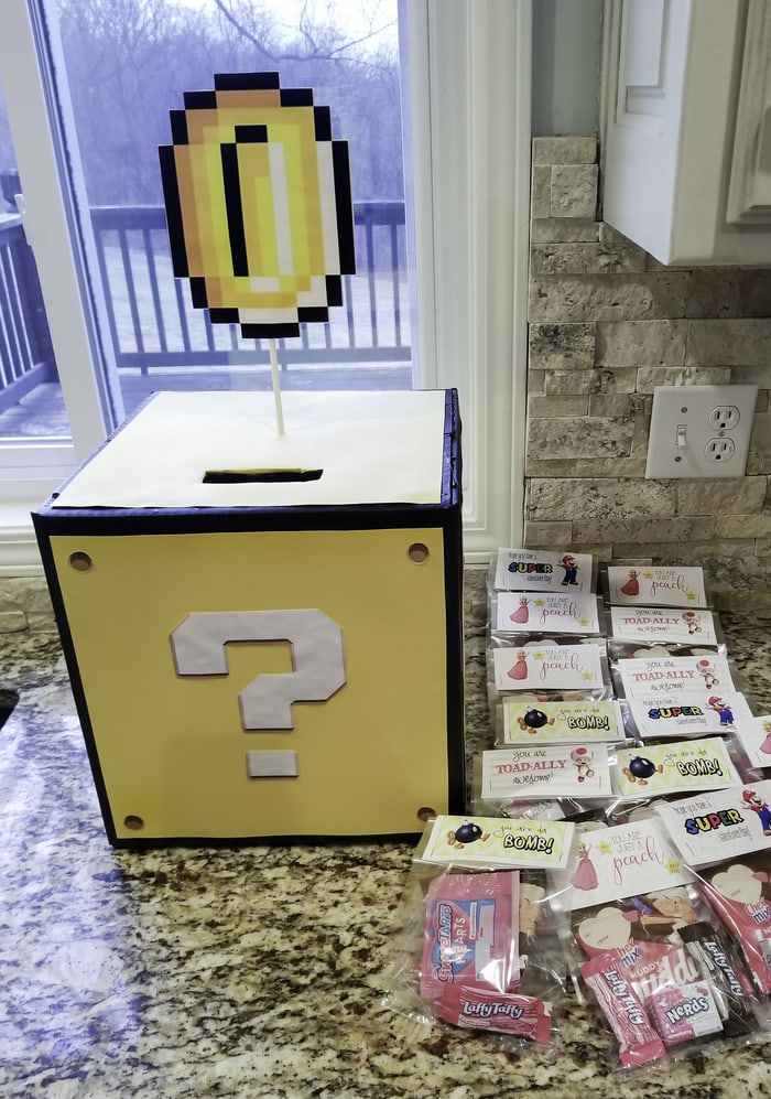 Valentine's Day Mail Box Ideas - Super Mario Mystery Box