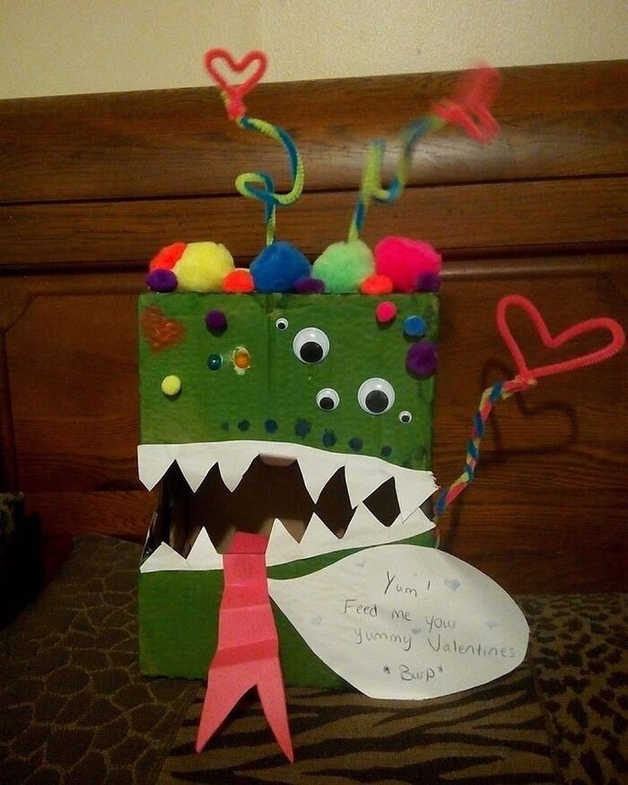 Valentine's Day Mail Box Ideas - Monster Box