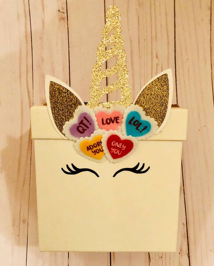 Valentine's Day Mail Box Ideas - Unicorn