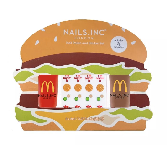 McDonald's x Nails INC Collaboration Burger Set