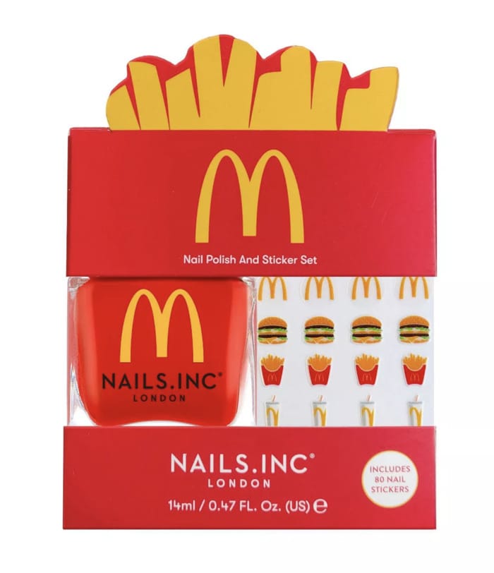 McDonald's x Nails INC Collaboration Fries Set