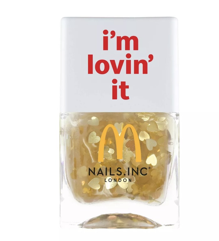 McDonald's x Nails INC Collaboration I'm Lovin' It Nail Polish