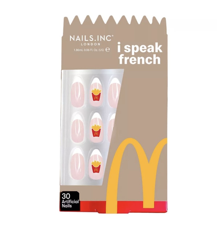 McDonald's x Nails INC Collaboration I Speak French Press On Set