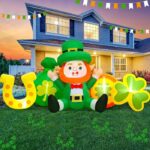 Best St. Patrick’s Day Decorations on Amazon - Inflatable Leprechaun With Money Bag and Gold Coins