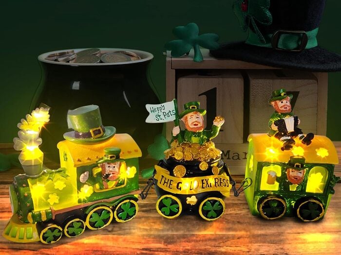 Best St. Patrick’s Day Decorations on Amazon - LED St. Patrick’s Day Train Centerpiece