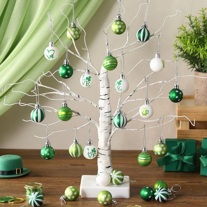 Best St. Patrick’s Day Decorations on Amazon - Libima Shamrock Hanging Ball Ornaments