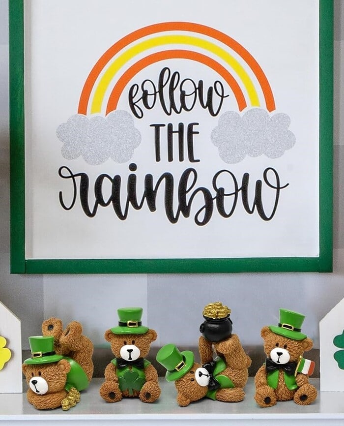 Best St. Patrick’s Day Decorations on Amazon - St. Patrick’s Day Bear Figurines