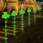 Best St. Patrick’s Day Decorations on Amazon - ANLTDTC Solar Shamrock Stake Lights