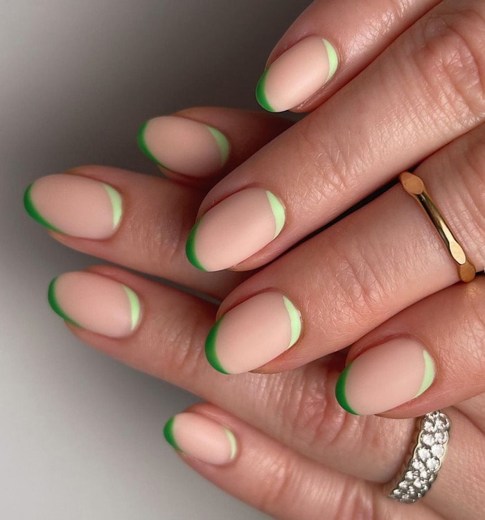Green Nail Designs - Green Cuffs