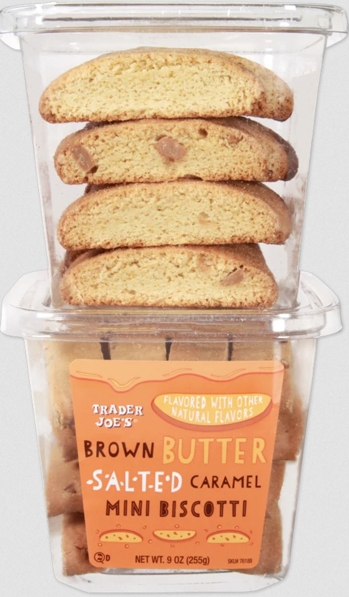 Best April Trader Joe's Products - Brown Butter Salted Caramel Mini Biscotti